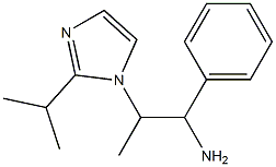 1-phenyl-2-[2-(propan-2-yl)-1H-imidazol-1-yl]propan-1-amine Struktur