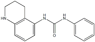 1-phenyl-3-1,2,3,4-tetrahydroquinolin-5-ylurea Struktur