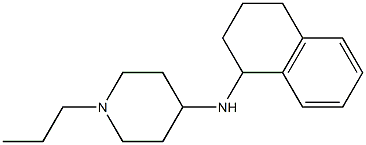 1-propyl-N-(1,2,3,4-tetrahydronaphthalen-1-yl)piperidin-4-amine Struktur