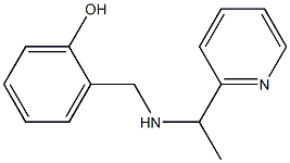 2-({[1-(pyridin-2-yl)ethyl]amino}methyl)phenol Struktur