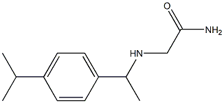 2-({1-[4-(propan-2-yl)phenyl]ethyl}amino)acetamide Struktur