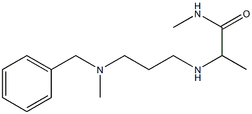 2-({3-[benzyl(methyl)amino]propyl}amino)-N-methylpropanamide Struktur