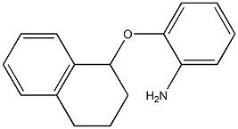 2-(1,2,3,4-tetrahydronaphthalen-1-yloxy)aniline Struktur