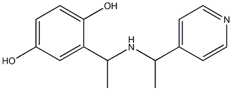 2-(1-{[1-(pyridin-4-yl)ethyl]amino}ethyl)benzene-1,4-diol Struktur