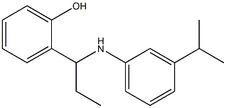 2-(1-{[3-(propan-2-yl)phenyl]amino}propyl)phenol Struktur