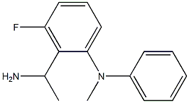 2-(1-aminoethyl)-3-fluoro-N-methyl-N-phenylaniline Struktur