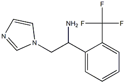 2-(1H-imidazol-1-yl)-1-[2-(trifluoromethyl)phenyl]ethanamine Struktur