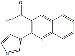 2-(1H-imidazol-1-yl)quinoline-3-carboxylic acid Struktur