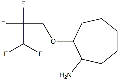 2-(2,2,3,3-tetrafluoropropoxy)cycloheptan-1-amine Struktur