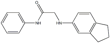 2-(2,3-dihydro-1H-inden-5-ylamino)-N-phenylacetamide Struktur