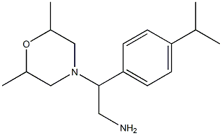 2-(2,6-dimethylmorpholin-4-yl)-2-(4-isopropylphenyl)ethanamine Struktur