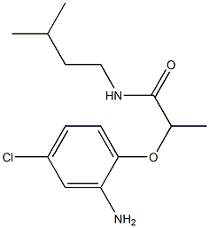 2-(2-amino-4-chlorophenoxy)-N-(3-methylbutyl)propanamide Struktur