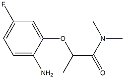 2-(2-amino-5-fluorophenoxy)-N,N-dimethylpropanamide Struktur