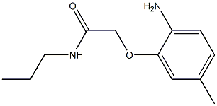 2-(2-amino-5-methylphenoxy)-N-propylacetamide Struktur