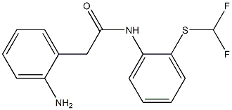 2-(2-aminophenyl)-N-{2-[(difluoromethyl)sulfanyl]phenyl}acetamide Struktur