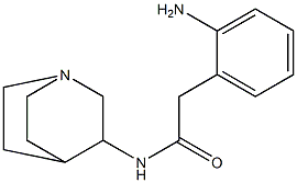 2-(2-aminophenyl)-N-1-azabicyclo[2.2.2]oct-3-ylacetamide Struktur