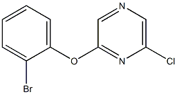 2-(2-bromophenoxy)-6-chloropyrazine Struktur