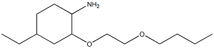 2-(2-butoxyethoxy)-4-ethylcyclohexan-1-amine Struktur