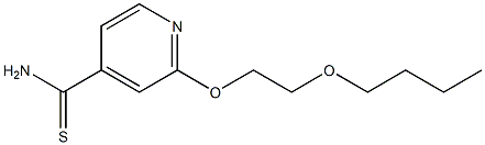 2-(2-butoxyethoxy)pyridine-4-carbothioamide Struktur