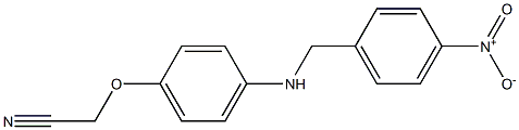 2-(4-{[(4-nitrophenyl)methyl]amino}phenoxy)acetonitrile Struktur