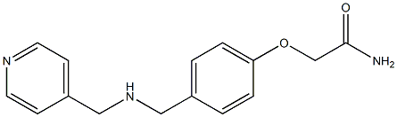 2-(4-{[(pyridin-4-ylmethyl)amino]methyl}phenoxy)acetamide Struktur