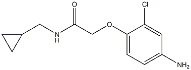 2-(4-amino-2-chlorophenoxy)-N-(cyclopropylmethyl)acetamide Struktur