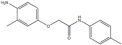 2-(4-amino-3-methylphenoxy)-N-(4-methylphenyl)acetamide Struktur