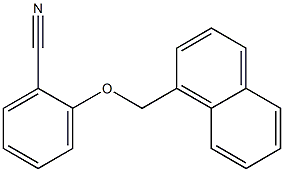 2-(naphthalen-1-ylmethoxy)benzonitrile Struktur