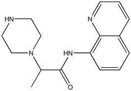 2-(piperazin-1-yl)-N-(quinolin-8-yl)propanamide Struktur