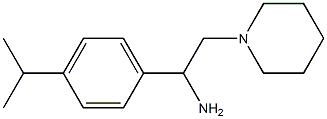 2-(piperidin-1-yl)-1-[4-(propan-2-yl)phenyl]ethan-1-amine Struktur