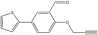 2-(prop-2-ynyloxy)-5-thien-2-ylbenzaldehyde Struktur