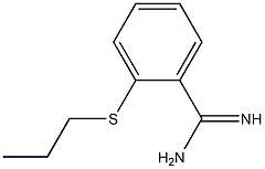 2-(propylsulfanyl)benzene-1-carboximidamide Struktur