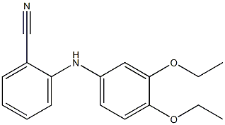 2-[(3,4-diethoxyphenyl)amino]benzonitrile Struktur