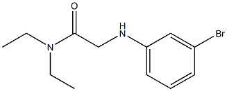 2-[(3-bromophenyl)amino]-N,N-diethylacetamide Struktur