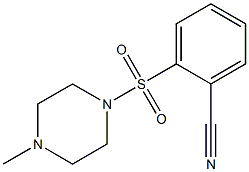 2-[(4-methylpiperazin-1-yl)sulfonyl]benzonitrile Struktur