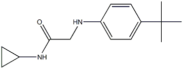 2-[(4-tert-butylphenyl)amino]-N-cyclopropylacetamide Struktur