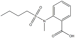 2-[(butylsulfonyl)(methyl)amino]benzoic acid Struktur