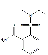 2-[(diethylamino)sulfonyl]benzenecarbothioamide Struktur