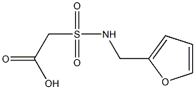 2-[(furan-2-ylmethyl)sulfamoyl]acetic acid Struktur