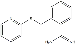 2-[(pyridin-2-ylsulfanyl)methyl]benzene-1-carboximidamide Struktur