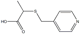 2-[(pyridin-4-ylmethyl)thio]propanoic acid Struktur