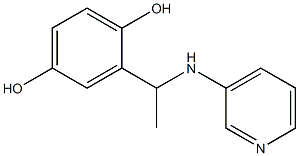 2-[1-(pyridin-3-ylamino)ethyl]benzene-1,4-diol Struktur