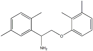 2-[1-amino-2-(2,3-dimethylphenoxy)ethyl]-1,4-dimethylbenzene Struktur