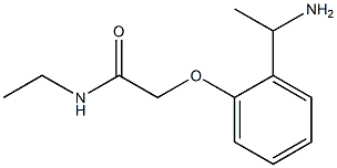 2-[2-(1-aminoethyl)phenoxy]-N-ethylacetamide Struktur