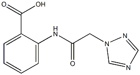 2-[2-(1H-1,2,4-triazol-1-yl)acetamido]benzoic acid Struktur