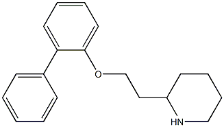 2-[2-(2-phenylphenoxy)ethyl]piperidine Struktur