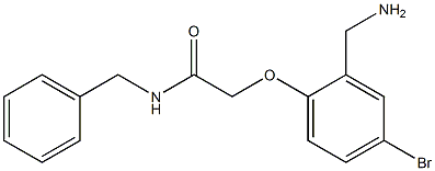 2-[2-(aminomethyl)-4-bromophenoxy]-N-benzylacetamide Struktur