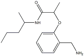 2-[2-(aminomethyl)phenoxy]-N-(pentan-2-yl)propanamide Struktur