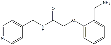 2-[2-(aminomethyl)phenoxy]-N-(pyridin-4-ylmethyl)acetamide Struktur