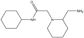 2-[2-(aminomethyl)piperidin-1-yl]-N-cyclohexylacetamide Struktur